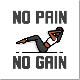 No Pain No Gain Posters and Art